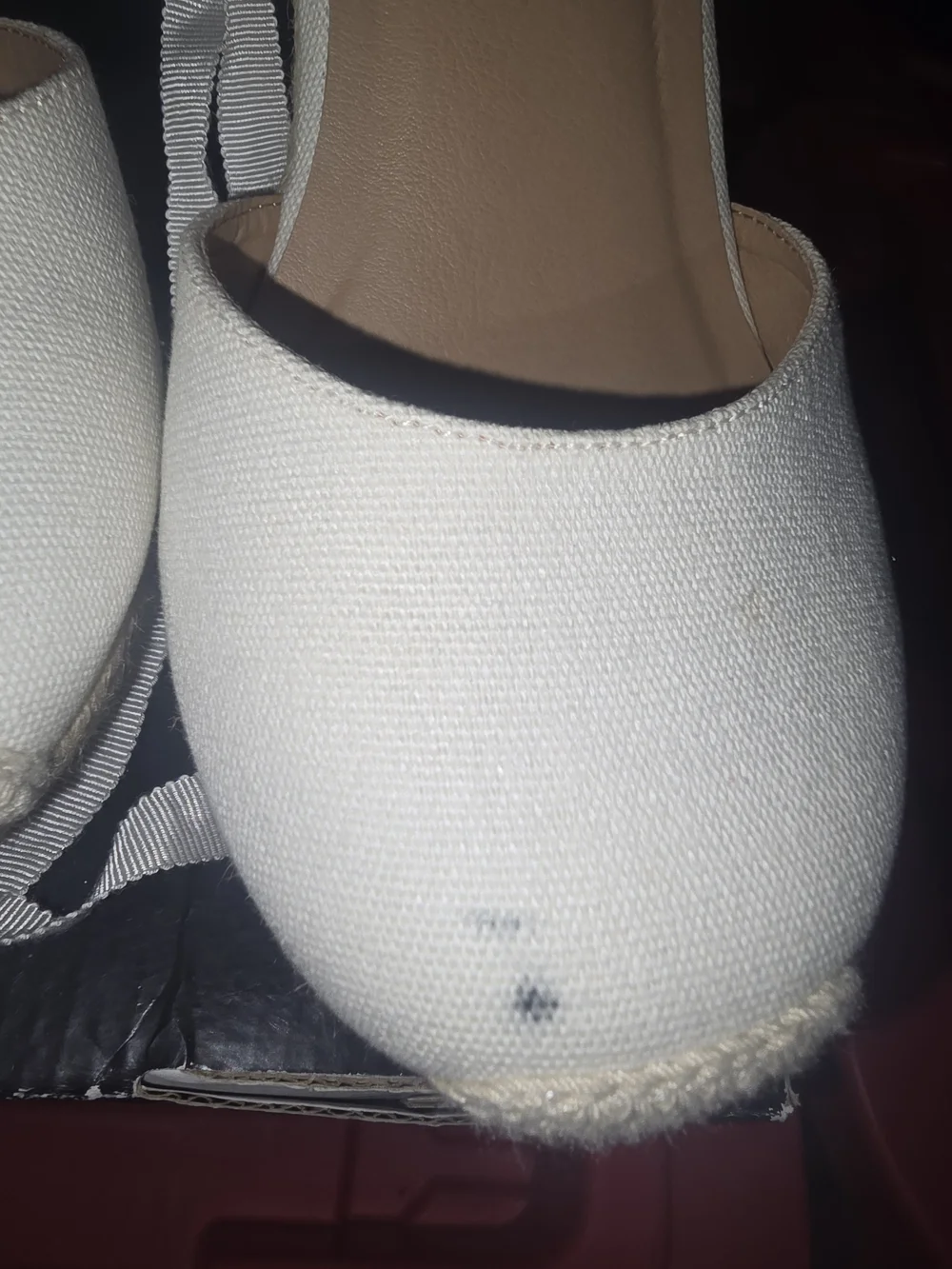 torrid White Canvas Espadrille Wedge Sandals